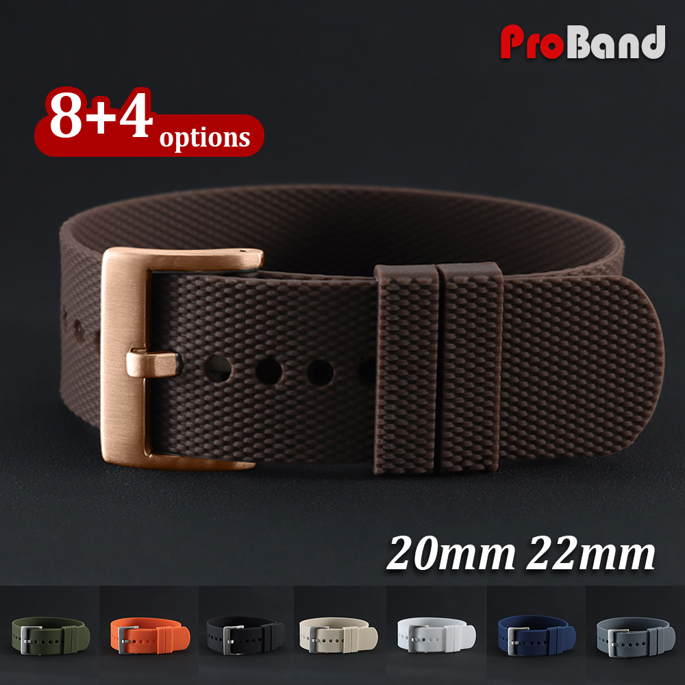Nato Strap Nylon - Sportowe silikonowe paski do zegarków 20mm